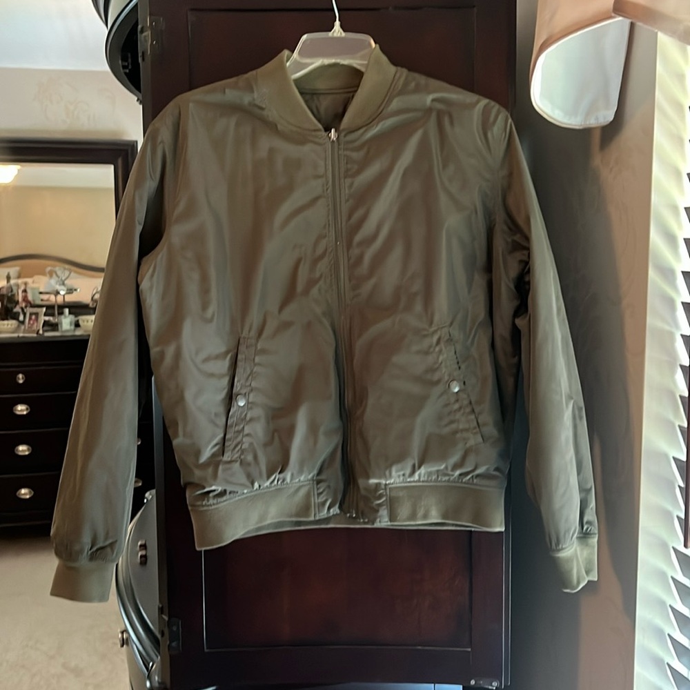 Reversible american eagle men’s bomber jacket